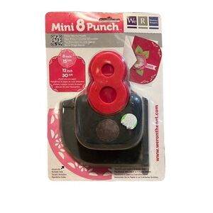 We R Memory Keepers Mini 8 Punches Flower 6 inch Edge Borders New